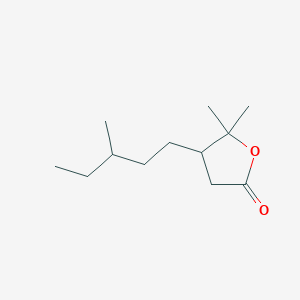 5,5-Dimethyl-4-(3-methylpentyl)oxolan-2-one