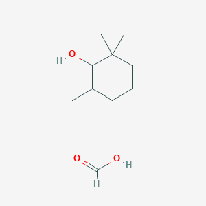 molecular formula C10H18O3 B14597989 Formic acid;2,6,6-trimethylcyclohexen-1-ol CAS No. 59324-92-4