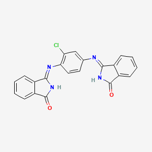 molecular formula C22H13ClN4O2 B14598007 1H-Isoindol-1-one, 3,3'-[(2-chloro-1,4-phenylene)dinitrilo]bis[2,3-dihydro- CAS No. 60009-98-5