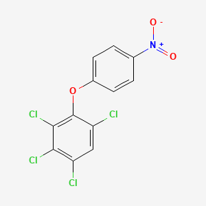 molecular formula C12H5Cl4NO3 B14598012 1,2,3,5-Tetrachloro-4-(4-nitrophenoxy)benzene CAS No. 60095-89-8