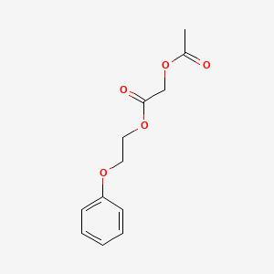 molecular formula C12H14O5 B14598014 2-Phenoxyethyl (acetyloxy)acetate CAS No. 60359-58-2