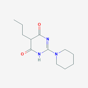 molecular formula C12H19N3O2 B14598024 2-(Piperidin-1-yl)-5-propylpyrimidine-4,6(1H,5H)-dione CAS No. 61280-22-6