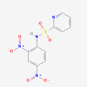 molecular formula C11H8N4O6S B14598025 N-(2,4-Dinitrophenyl)pyridine-2-sulfonamide CAS No. 61072-82-0