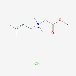 molecular formula C10H20ClNO2 B14598052 N-(2-Methoxy-2-oxoethyl)-N,N,3-trimethylbut-2-en-1-aminium chloride CAS No. 59415-10-0