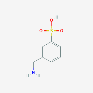 molecular formula C7H9NO3S B14598065 Benzenesulfonic acid, 3-(aminomethyl)- CAS No. 61215-88-1