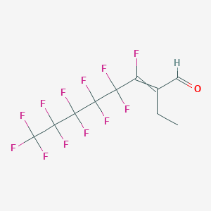 molecular formula C10H6F12O B14598085 2-Ethyl-3,4,4,5,5,6,6,7,7,8,8,8-dodecafluorooct-2-enal CAS No. 61282-83-5