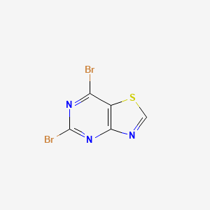molecular formula C5HBr2N3S B1459812 5,7-Dibromothiazolo[4,5-d]pyrimidine CAS No. 1935569-03-1