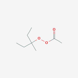 molecular formula C8H16O3 B14598122 3-Methylpentan-3-yl ethaneperoxoate CAS No. 60512-73-4