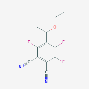 4-(1-Ethoxyethyl)-3,5,6-trifluorobenzene-1,2-dicarbonitrile