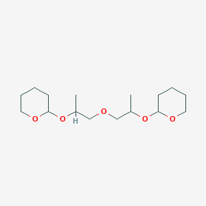 molecular formula C16H30O5 B14598175 2,2'-{Oxybis[(propane-1,2-diyl)oxy]}bis(oxane) CAS No. 61183-66-2