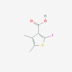 molecular formula C7H7IO2S B1459819 2-Iodo-4,5-dimethylthiophene-3-carboxylic acid CAS No. 1261635-51-1