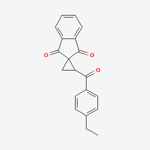 2-(4-Ethylbenzoyl)spiro[cyclopropane-1,2'-indene]-1',3'-dione