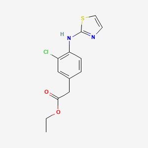 Ethyl {3-chloro-4-[(1,3-thiazol-2-yl)amino]phenyl}acetate