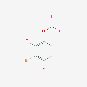 molecular formula C7H3BrF4O B1459824 1-Bromo-2,6-difluoro-3-(difluoromethoxy)benzene CAS No. 1807172-54-8