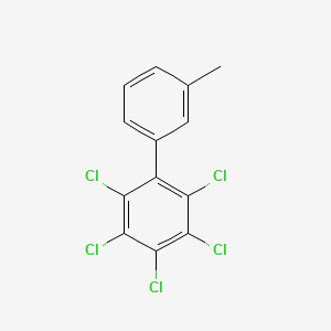 molecular formula C13H7Cl5 B14598248 2,3,4,5,6-Pentachloro-3'-methyl-1,1'-biphenyl CAS No. 60921-37-1