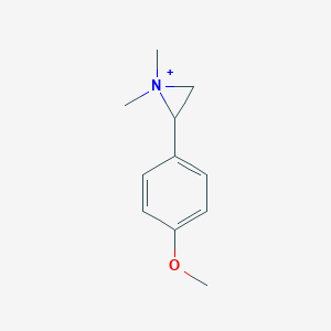 2-(4-Methoxyphenyl)-1,1-dimethylaziridin-1-ium