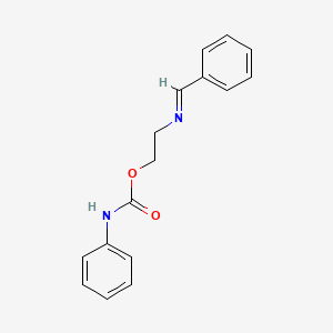 molecular formula C16H16N2O2 B14598295 2-{[(e)-Phenylmethylidene]amino}ethyl phenylcarbamate CAS No. 61022-77-3