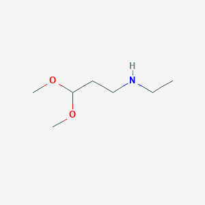 molecular formula C7H17NO2 B14598308 N-Ethyl-3,3-dimethoxypropan-1-amine CAS No. 59066-86-3