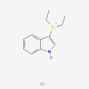 Diethyl(1H-indol-3-yl)sulfanium chloride