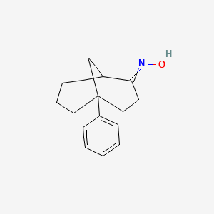 molecular formula C15H19NO B14598319 N-(5-Phenylbicyclo[3.3.1]nonan-2-ylidene)hydroxylamine CAS No. 61042-17-9