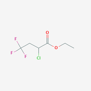 molecular formula C6H8ClF3O2 B14598323 Ethyl 2-chloro-4,4,4-trifluorobutanoate CAS No. 59608-84-3