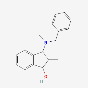 molecular formula C18H21NO B14598332 3-[Benzyl(methyl)amino]-2-methyl-2,3-dihydro-1H-inden-1-ol CAS No. 61190-80-5