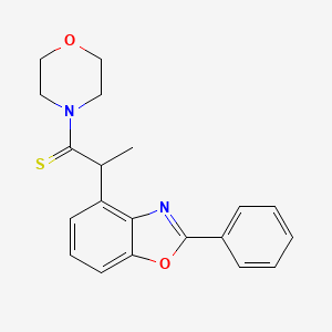 1-(Morpholin-4-yl)-2-(2-phenyl-1,3-benzoxazol-4-yl)propane-1-thione