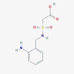 molecular formula C9H12N2O4S B14598354 {[(2-Aminophenyl)methyl]sulfamoyl}acetic acid CAS No. 61154-71-0