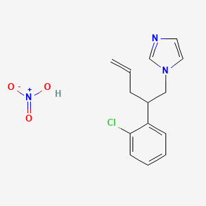 1-[2-(2-Chlorophenyl)pent-4-enyl]imidazole;nitric acid