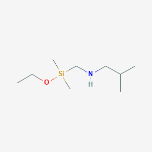 N-{[Ethoxy(dimethyl)silyl]methyl}-2-methylpropan-1-amine