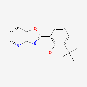 molecular formula C17H18N2O2 B14598410 2-(3-tert-Butyl-2-methoxyphenyl)[1,3]oxazolo[4,5-b]pyridine CAS No. 60772-82-9