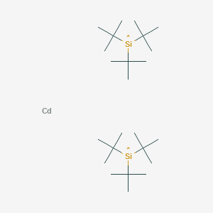 molecular formula C24H54CdSi2 B14598425 Cadmium--tri-tert-butylsilyl (1/2) CAS No. 60349-27-1