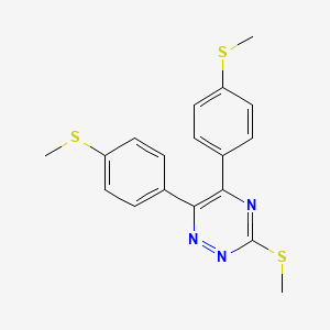 3-(Methylsulfanyl)-5,6-bis[4-(methylsulfanyl)phenyl]-1,2,4-triazine