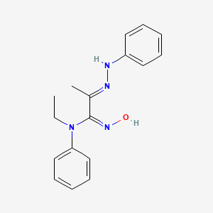 (2E)-N-ethyl-N'-hydroxy-N-phenyl-2-(phenylhydrazinylidene)propanimidamide