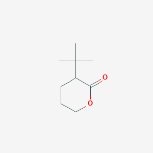 molecular formula C9H16O2 B14598505 3-tert-Butyloxan-2-one CAS No. 59726-49-7