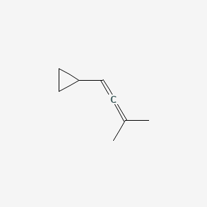 molecular formula C8H12 B14598514 Cyclopropane, (3-methyl-1,2-butadienyl)- CAS No. 60166-72-5