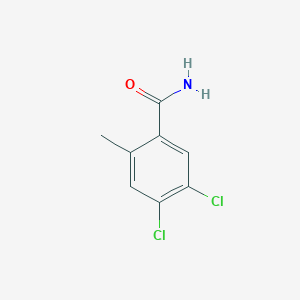 molecular formula C8H7Cl2NO B1459852 4,5-Dichloro-2-methylbenzamide CAS No. 1803844-77-0
