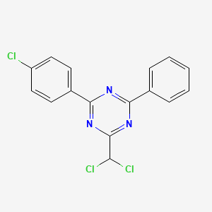 1,3,5-Triazine, 2-(4-chlorophenyl)-4-(dichloromethyl)-6-phenyl-