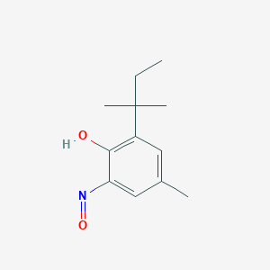 molecular formula C12H17NO2 B14598534 Phenol, 2-(1,1-dimethylpropyl)-4-methyl-6-nitroso- CAS No. 59919-28-7