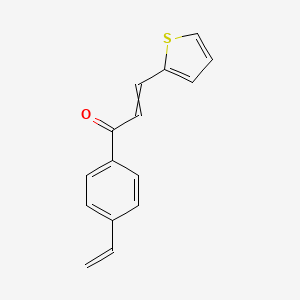 molecular formula C15H12OS B14598552 1-(4-Ethenylphenyl)-3-(thiophen-2-yl)prop-2-en-1-one CAS No. 60689-11-4