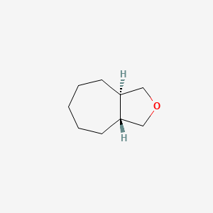 molecular formula C9H16O B14598569 (3aR,8aR)-Octahydro-1H-cyclohepta[c]furan CAS No. 61154-17-4