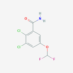 molecular formula C8H5Cl2F2NO2 B1459858 2,3-Dichloro-5-(difluoromethoxy)benzamide CAS No. 1806301-12-1