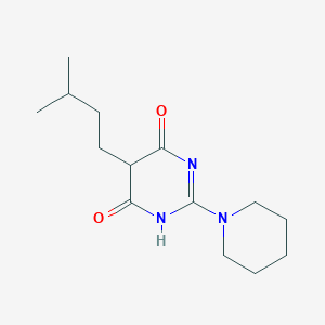 5-(3-Methylbutyl)-2-(piperidin-1-yl)pyrimidine-4,6(1H,5H)-dione