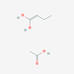 Acetic acid--but-1-ene-1,1-diol (1/1)