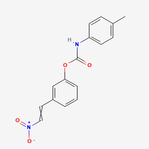 molecular formula C16H14N2O4 B14598604 3-(2-Nitroethenyl)phenyl (4-methylphenyl)carbamate CAS No. 61126-44-1