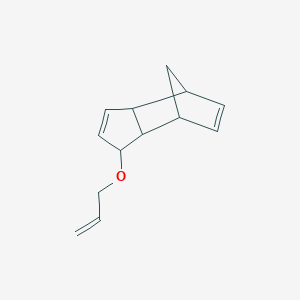 molecular formula C13H16O B14598619 1-[(Prop-2-en-1-yl)oxy]-3a,4,7,7a-tetrahydro-1H-4,7-methanoindene CAS No. 61020-28-8