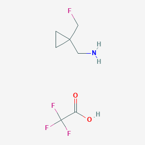 molecular formula C7H11F4NO2 B1459862 [1-(Fluoromethyl)cyclopropyl]methanamine; trifluoroacetic acid CAS No. 1803590-29-5