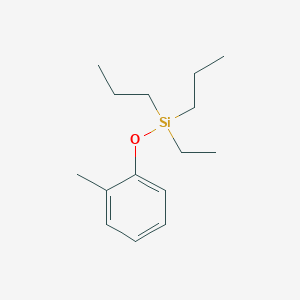 molecular formula C15H26OSi B14598625 Ethyl(2-methylphenoxy)dipropylsilane CAS No. 59646-04-7