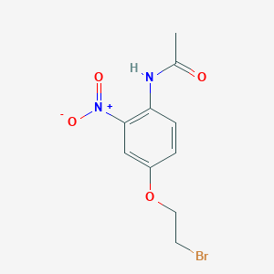 molecular formula C10H11BrN2O4 B14598648 N-[4-(2-Bromoethoxy)-2-nitrophenyl]acetamide CAS No. 58841-55-7