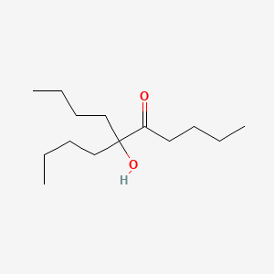 molecular formula C14H28O2 B14598650 6-Butyl-6-hydroxydecan-5-one CAS No. 59373-69-2